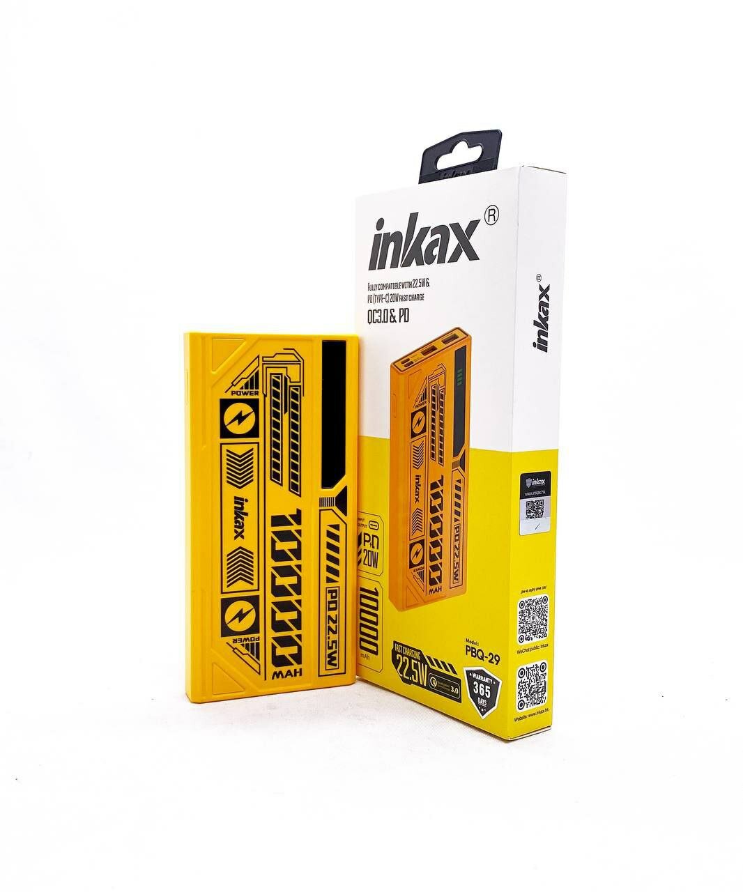 Внешний аккумулятор Inkax PBQ29, 10000 mAh, быстрая зарядка, легкий и компактный