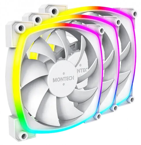 Вентиляторы для корпуса Montech AX120 ARGB WHITE 3шт