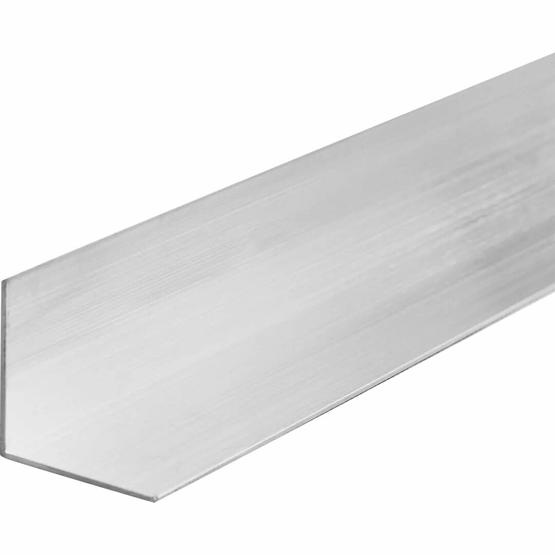 L-профиль с равными сторонами 30x30x1.2x2700 мм алюминий цвет серый