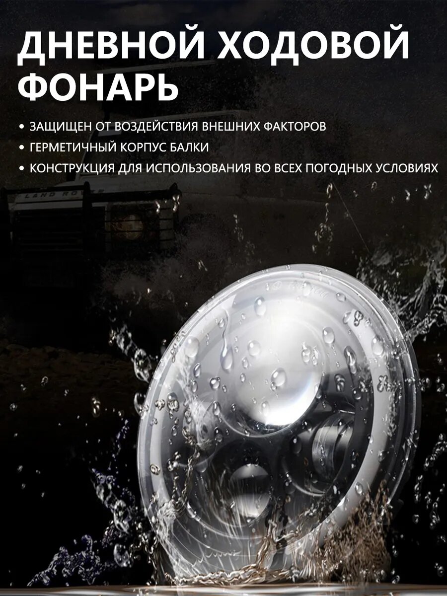 Светодиодные фары для внедорожника 24W6000K/8led