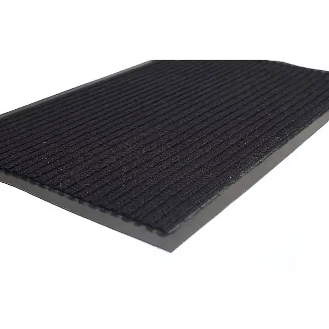Коврик влаговпитывающий антискользящий 'стандарт' ребристый 40x60 см черный входной
