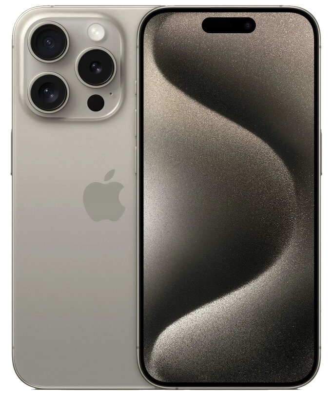 Apple iPhone 15 Pro Max 256GB, титановый корпус, цвет Natural Titanium, премиум-смартфон