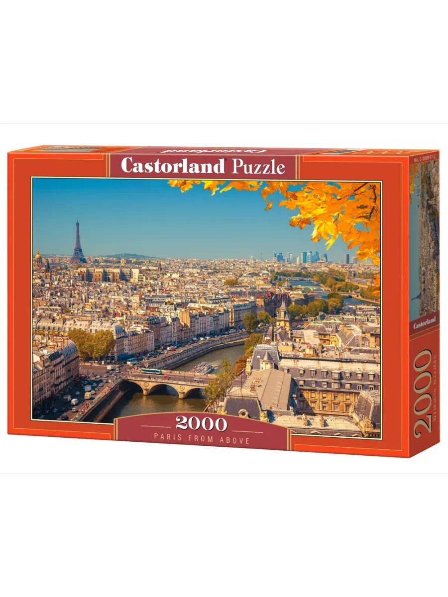 CastorLand Пазл Париж с высоты, 2000 деталей