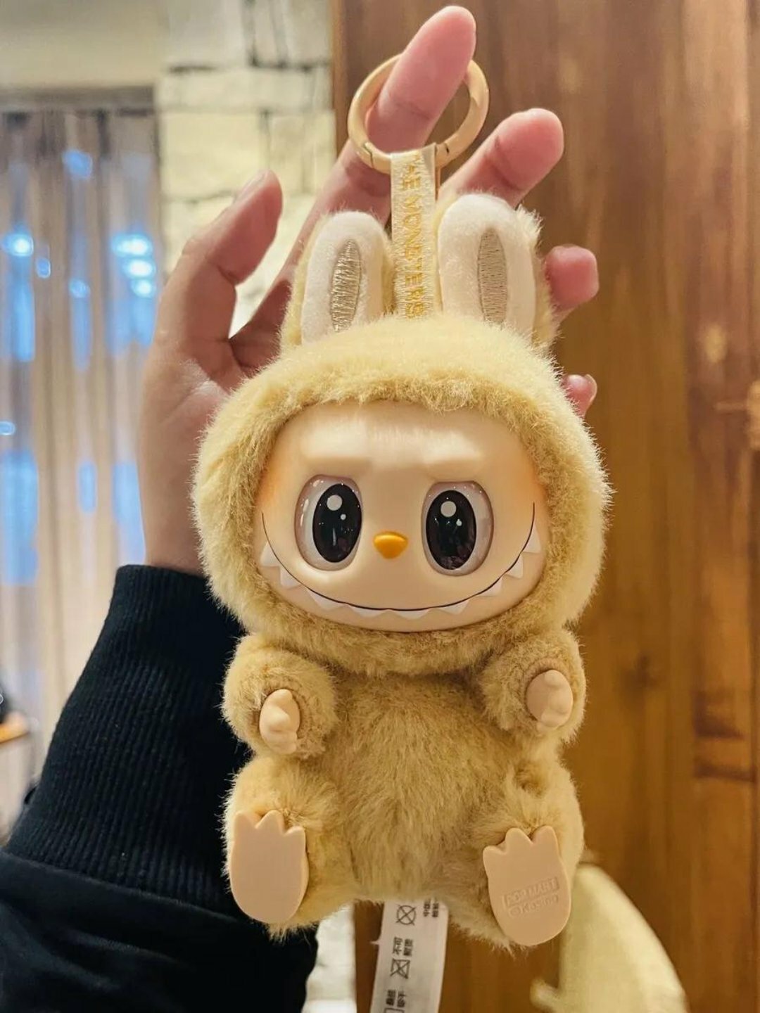 LABUBU! Игрушка-брелок Labubu, пушистый, 1 шт, случайный цвет — фото 1