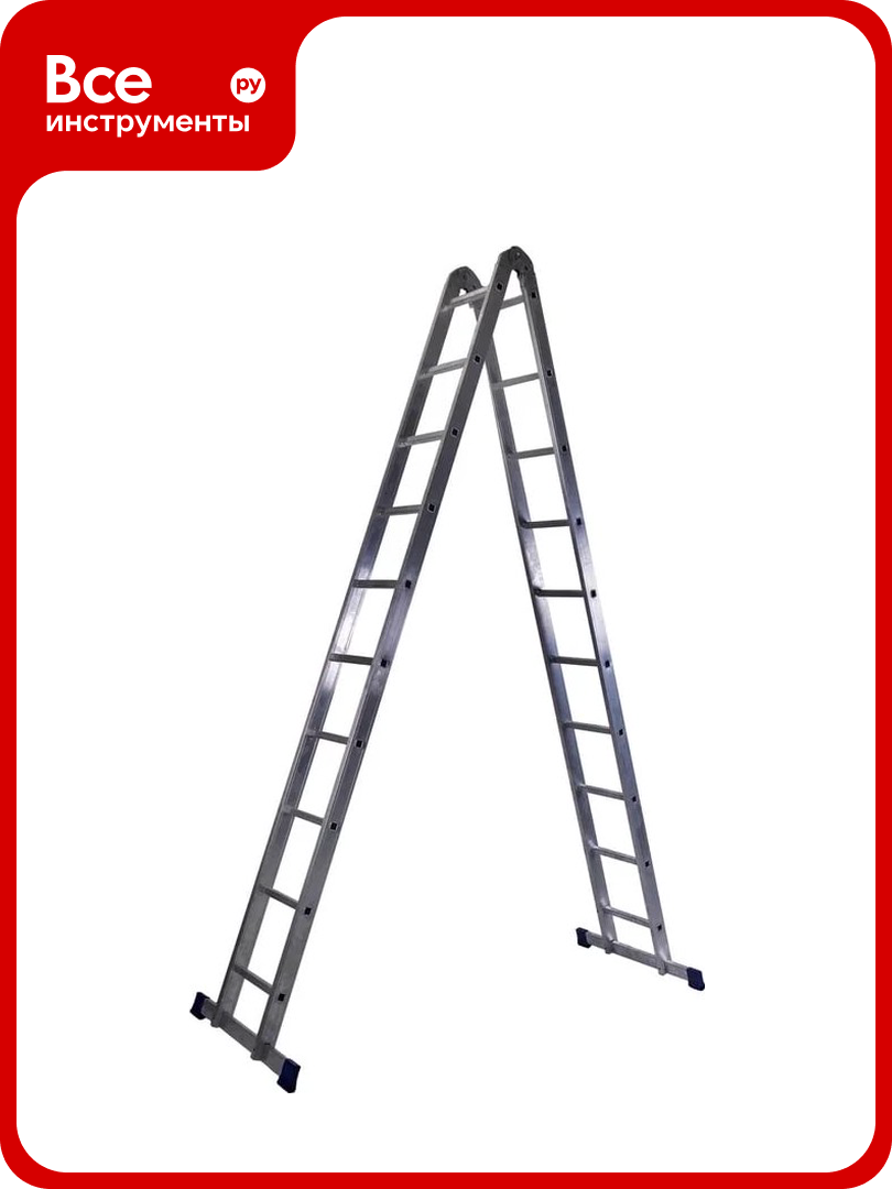 Лестница трансформер STAIRS 2х10 ступеней LTR210