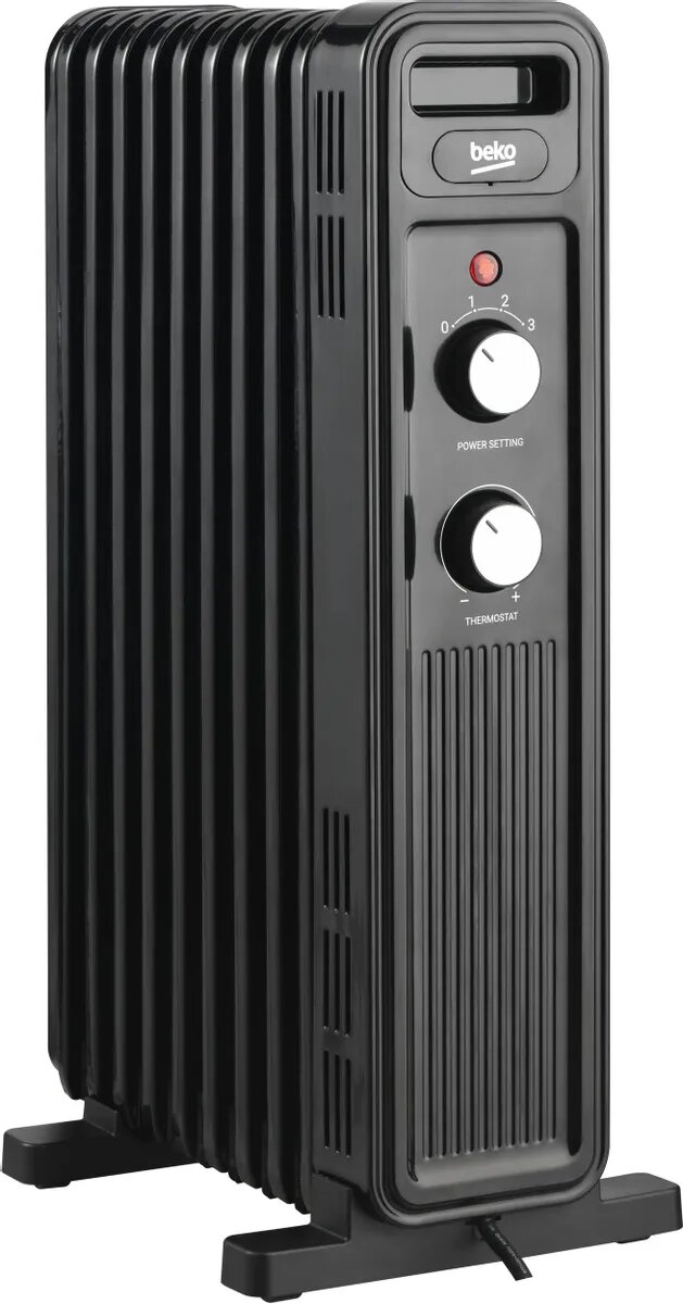 Масляный радиатор Beko Winter Range RHO 6320 B  с терморегулятором  2000Вт  9 секций  3 режима  черный