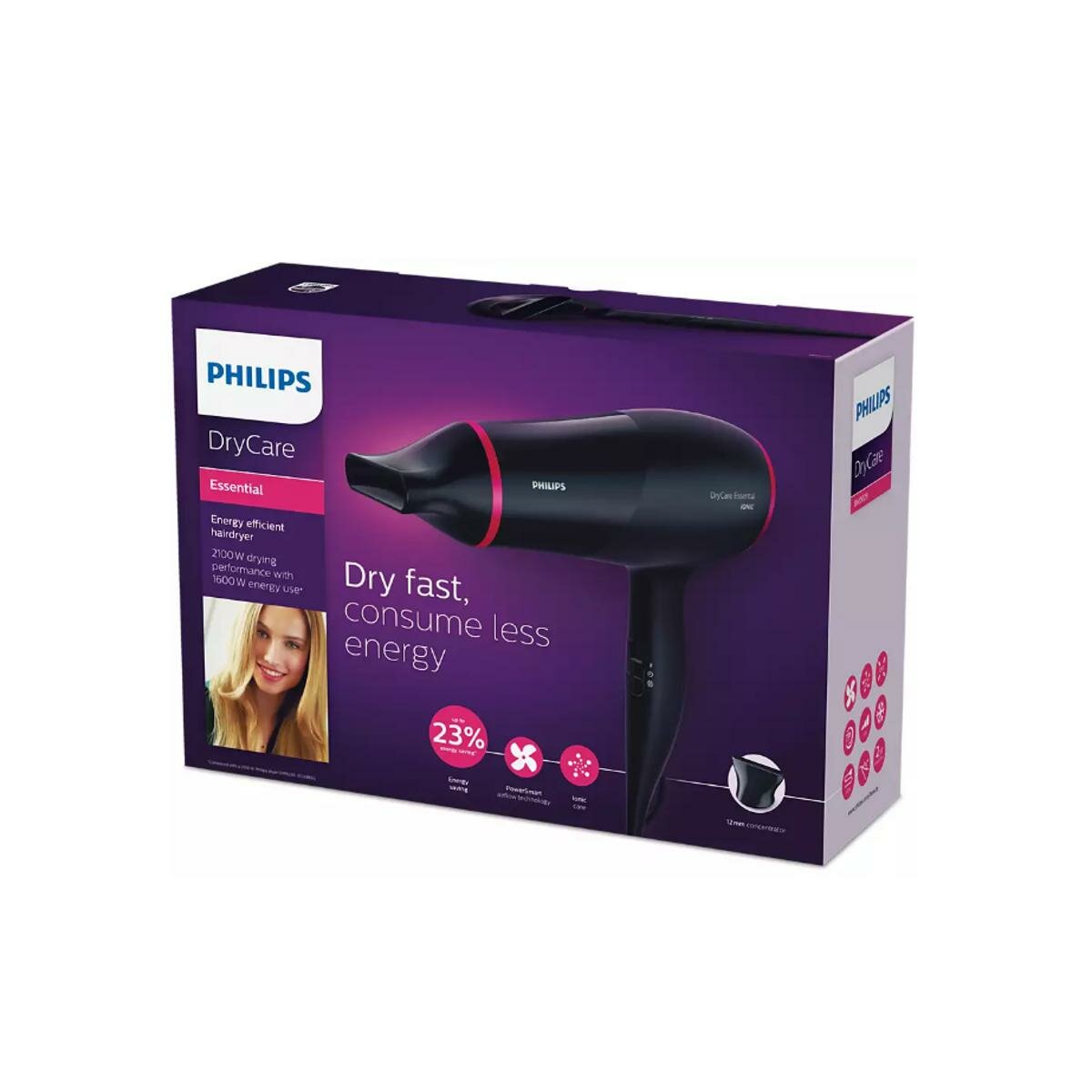 Эффективный фен Philips Dry Care Essential BHD029/00 - 1600 Вт
