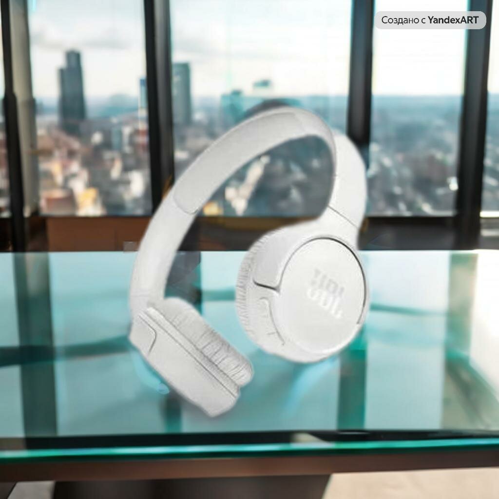 Наушники JBL Tune 520 BT, накладные, белые, время работы 57 ч, Bluetooth 5.3