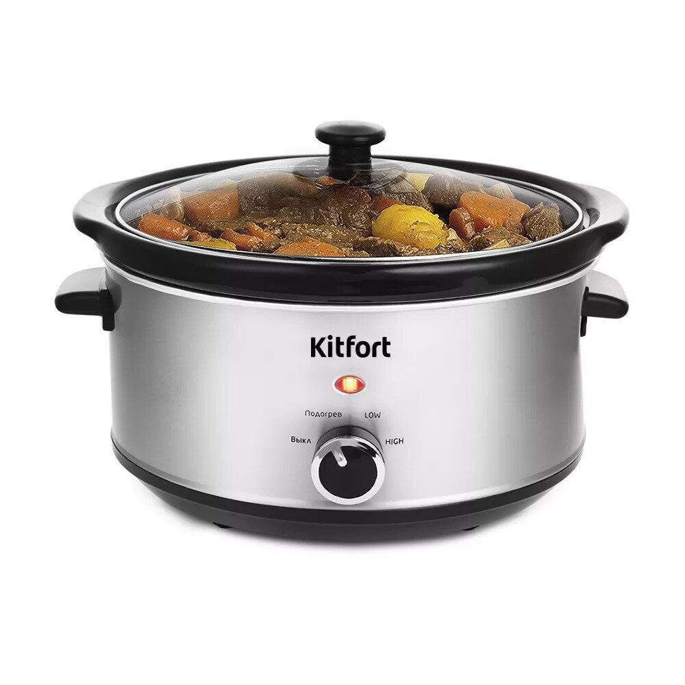 Медленноварка Kitfort KT-207, 200 Вт, емкость кастрюли 3,5 л
