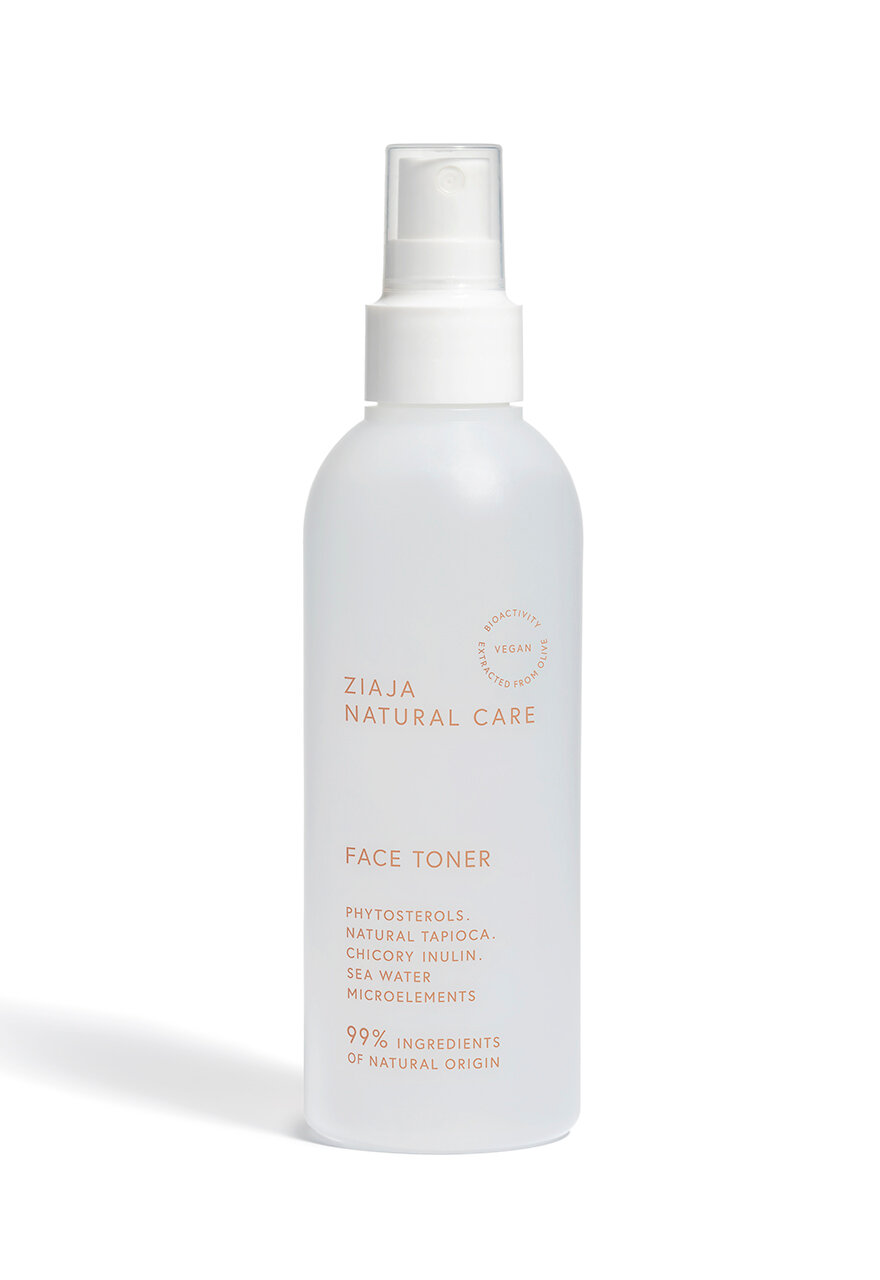 Тонер-спрей Ziaja Natural Care, для лица, 200мл, 99% натуральных ингредиентов