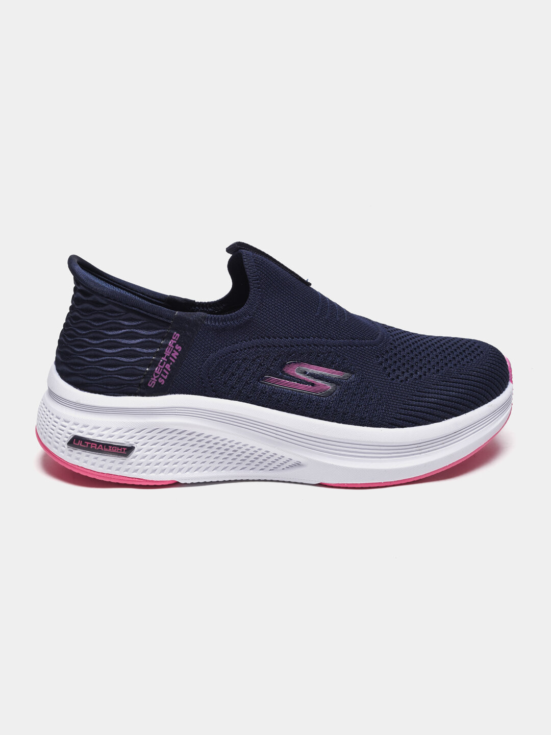 Кроссовки  Slip-On Platform, полнота F, размер 37, темно-синий, белый — фото 1