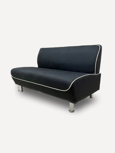 Изображение товара Диван Микс Н 140 темно-серая рогожка, диван на кухню. кухонный, офисный, мини, нераскладной