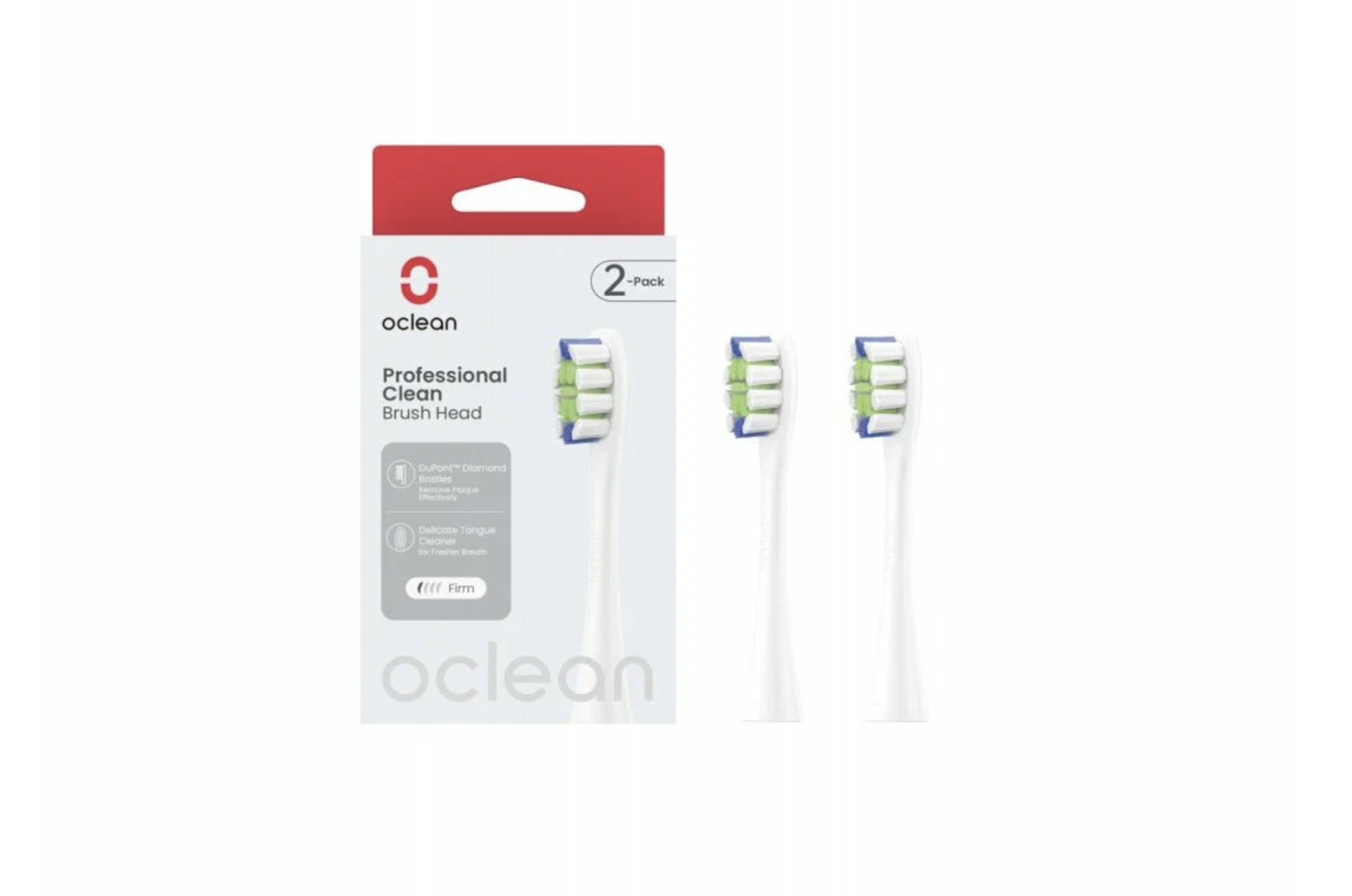 Набор насадок Oclean Professional Clean, для Oclean P1C1, белые, 2шт