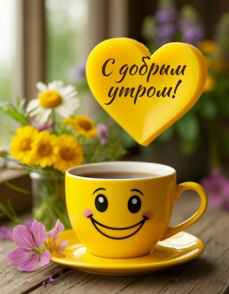 Постер - Плакат " С Добрым Утром!", формат А4, без рамки, цифровая печать