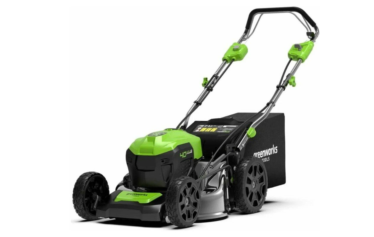 Газонокосилка аккумуляторная 2506807UB GREENWORKS GD40LM46SP 40 В 46 см с АКБ и ЗУ в комплекте