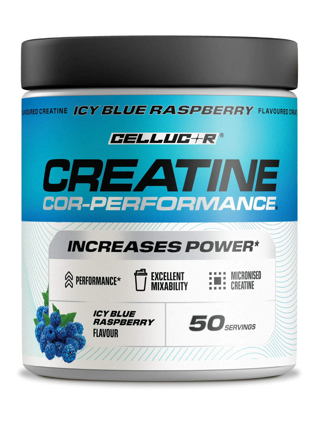 Креатин моногидрат Cellucor COR-Performance Creatine Monohydrate 203г, 50 порций, голубая малина