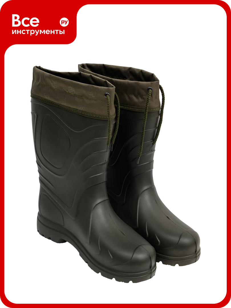 Сапоги Факел Фирма степ ЭВА Лесник с манжетой Step, олива, 45 00-00003111 87485454.005