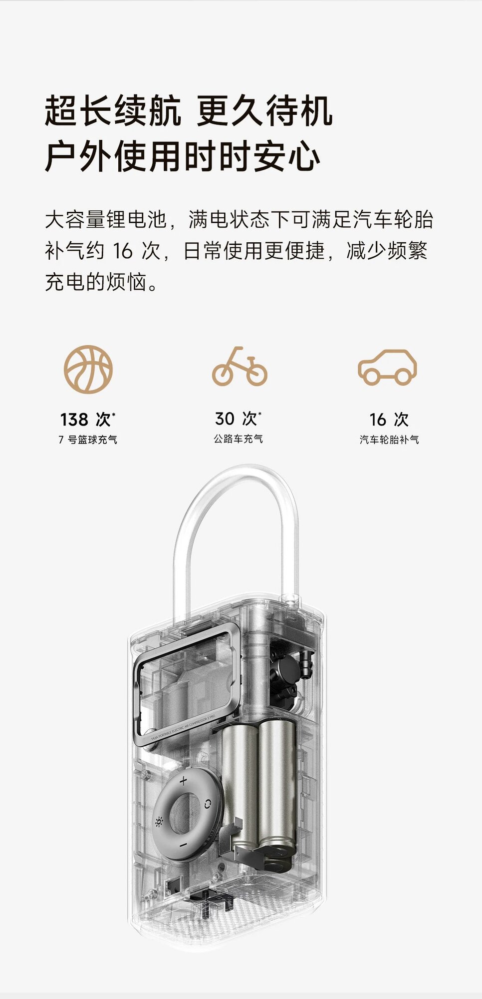 Набор аксессуаров к компрессору Xiaomi Mijia Air Pump 2 Pro