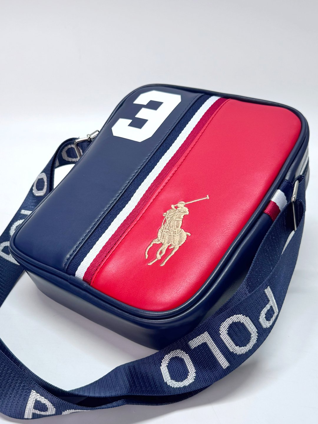 Сумка кросс-боди U.S. POLO ASSN., фактура гладкая, красный — фото 1