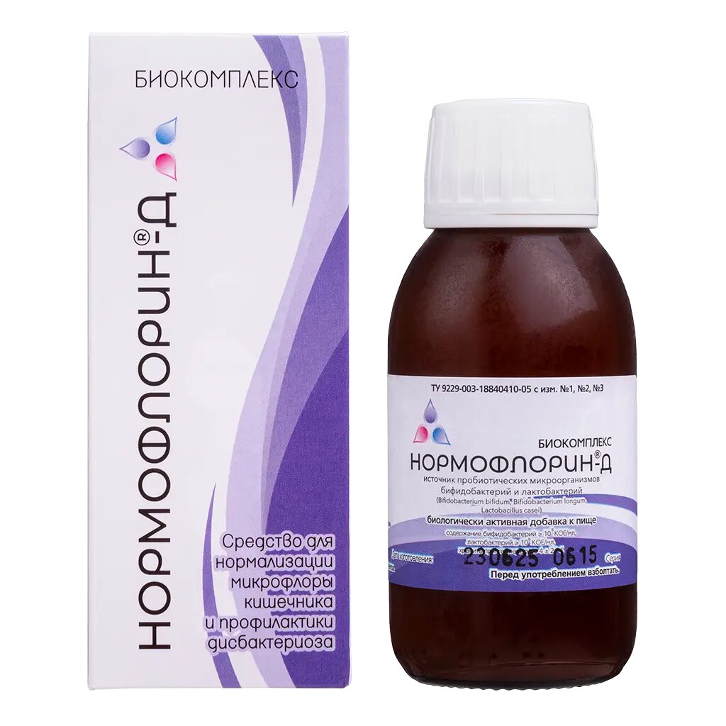 Нормофлорин-Д биокомплекс фл по 100 мл 1 шт