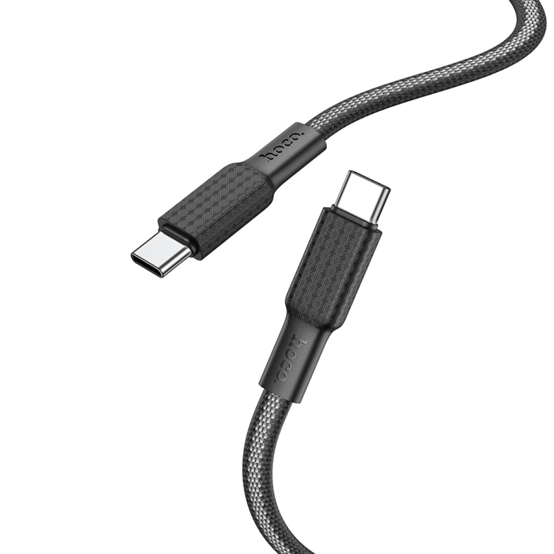 Кабель Type-C на Type-C, HOCO, X69, 1м, 60W, черный с белым