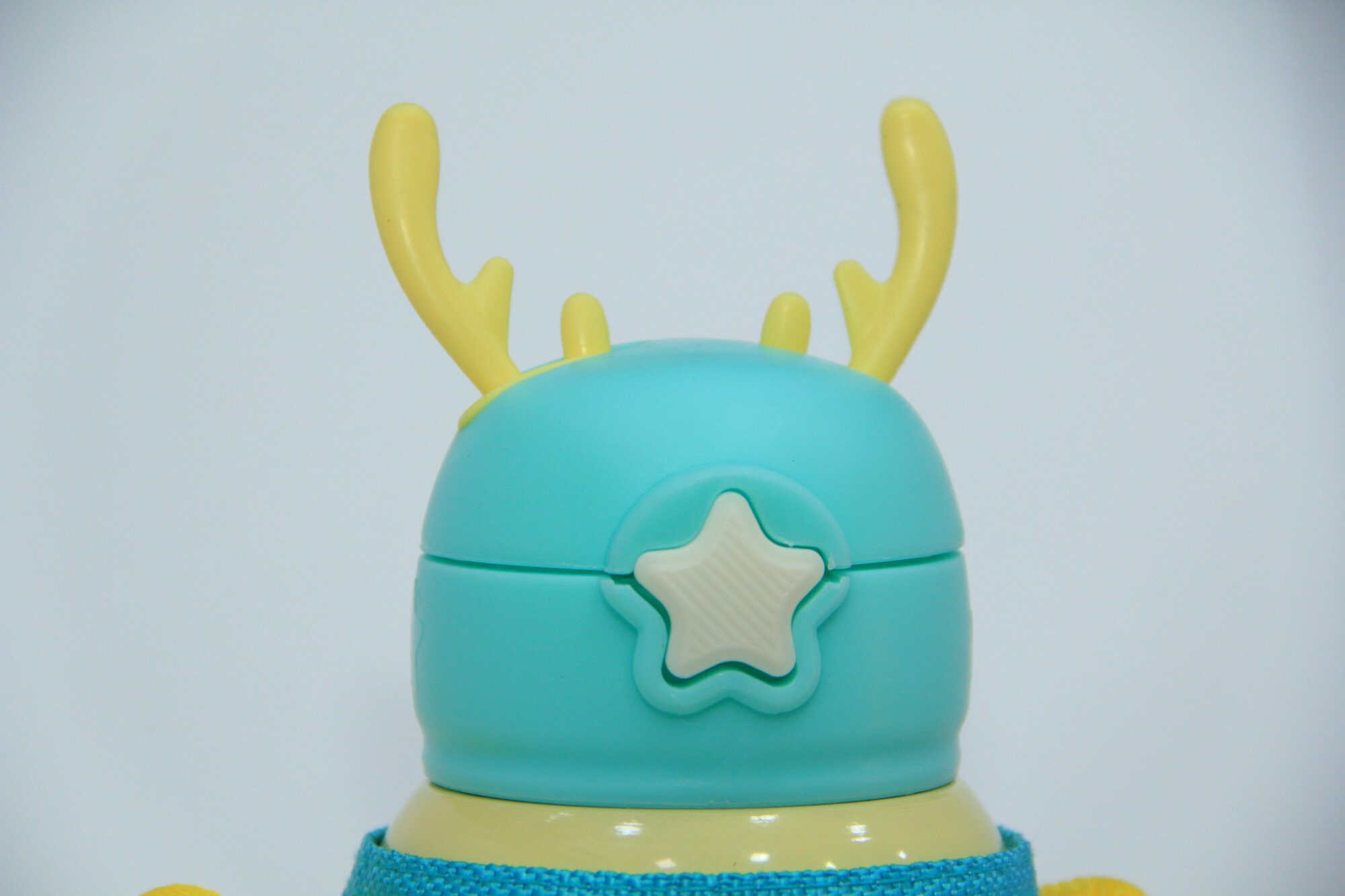 Термос для детей "Epic", с трубочкой, желтый/голубой, пластик и сталь, 500мл — фото 1