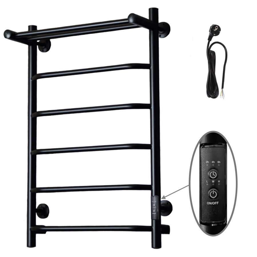 Электрический полотенцесушитель Тругор 80х43 Пэксп6П/8040черныйВГП