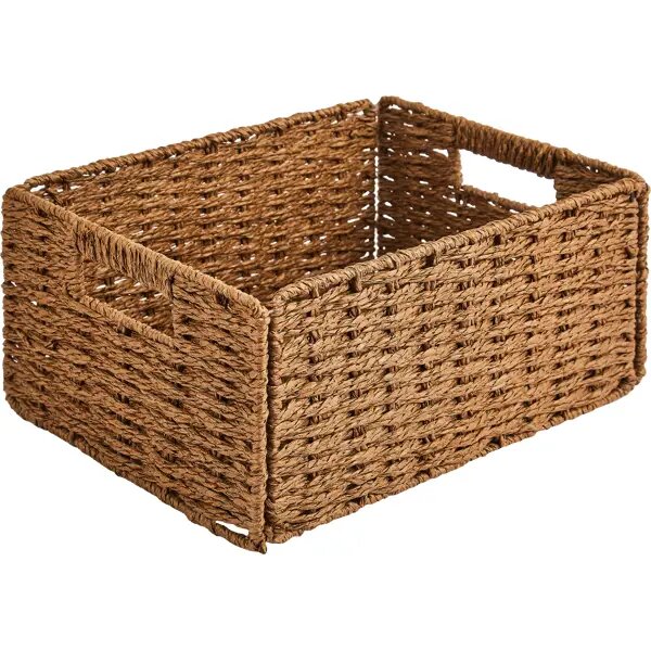 Корзина для хранения 31x15x23 см бумага цвет коричневый