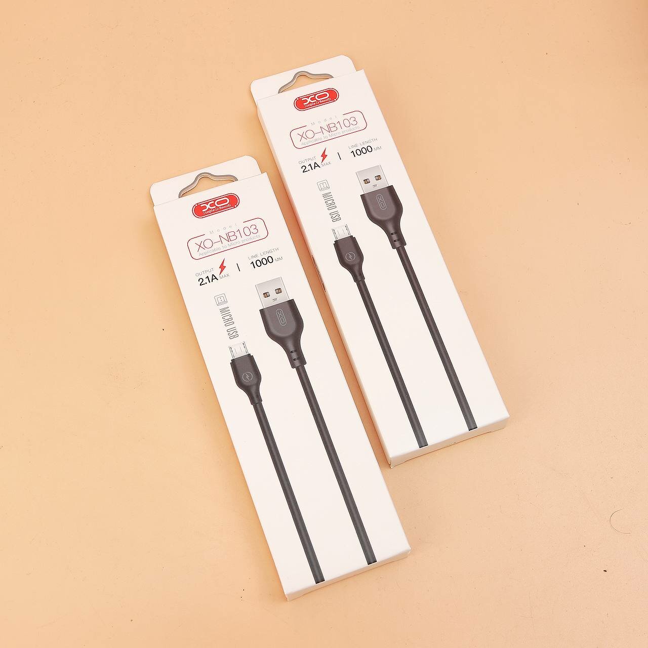 Кабель USB XO NB103 Micro USB, для зарядки и синхронизации данных, черный, 1м