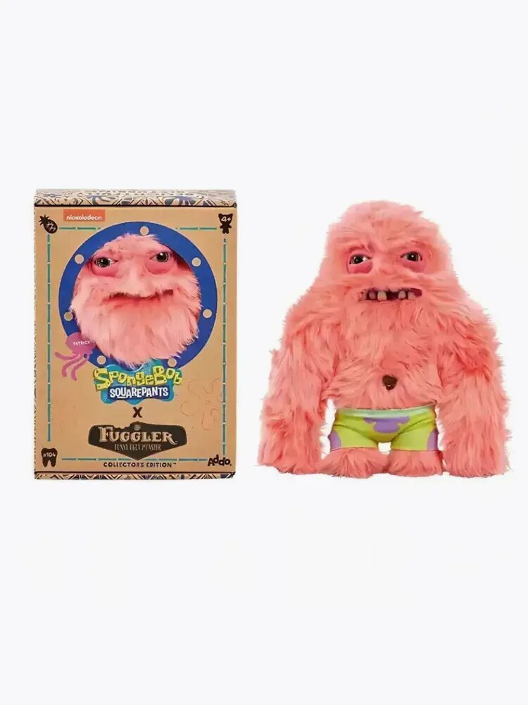 Мягкая игрушка Фуглер Fuggler Патрик, уродливые монстры, розовый