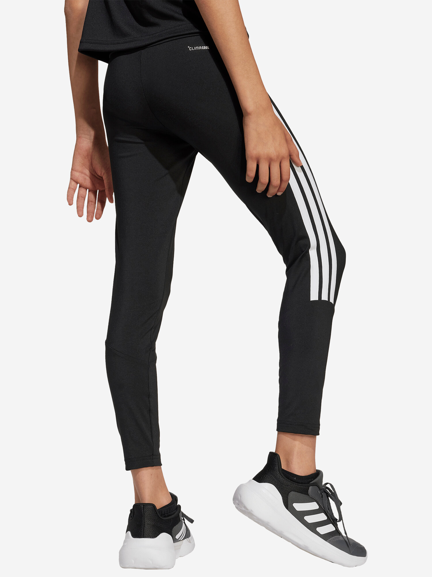 Легинсы спортивные adidas, размер 164, черный — фото 1