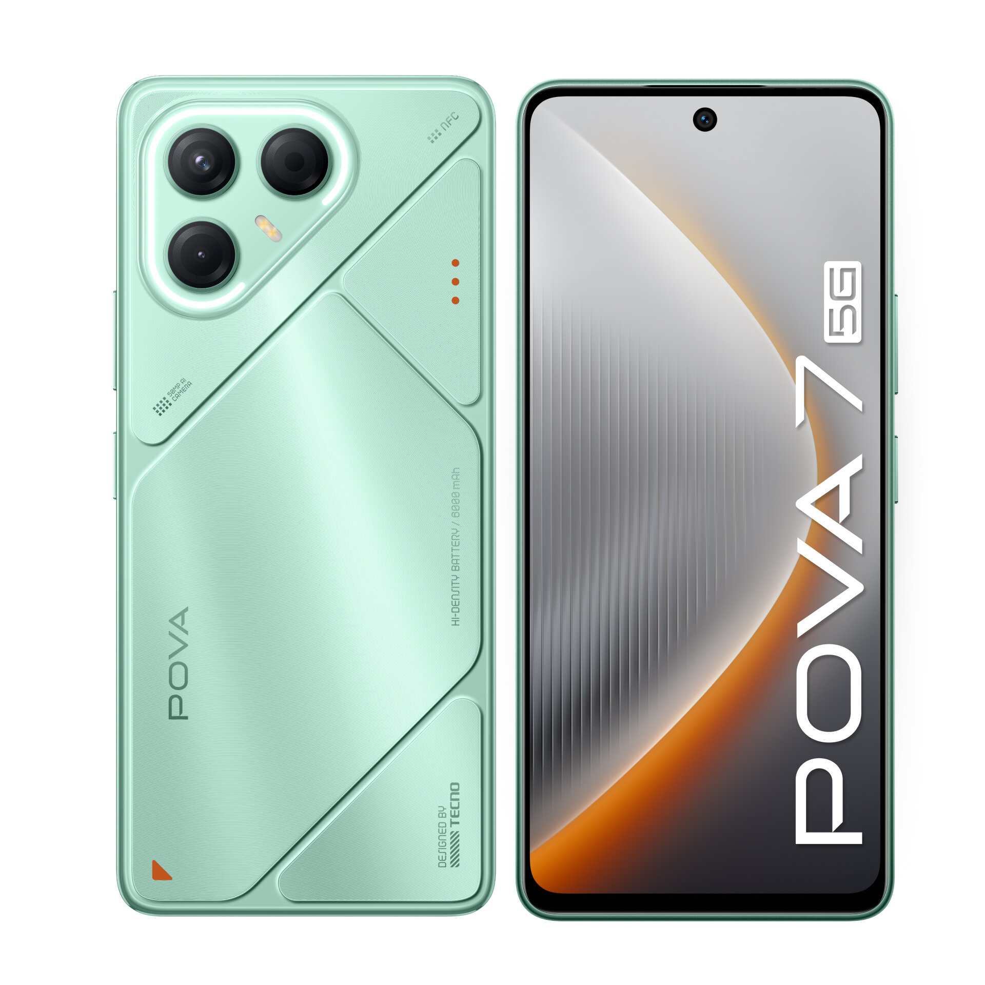 Смартфон TECNO POVA 7 5G 8ГБ/256ГБ, зеленый (oasis green)