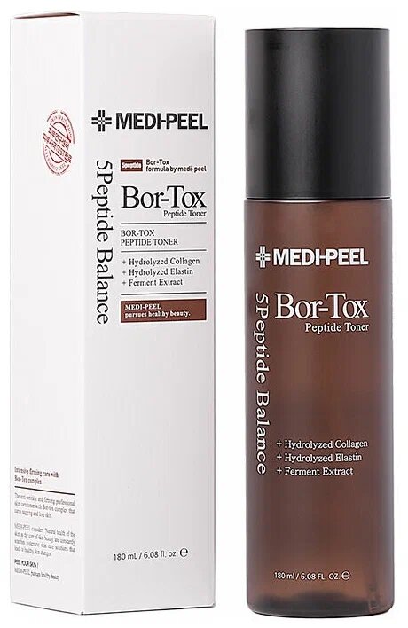 Антивозрастной восстанавливающий тонер с эффектом ботокса MEDI-PEEL Bor-Tox Peptide Toner, 180 мл. — фото 1
