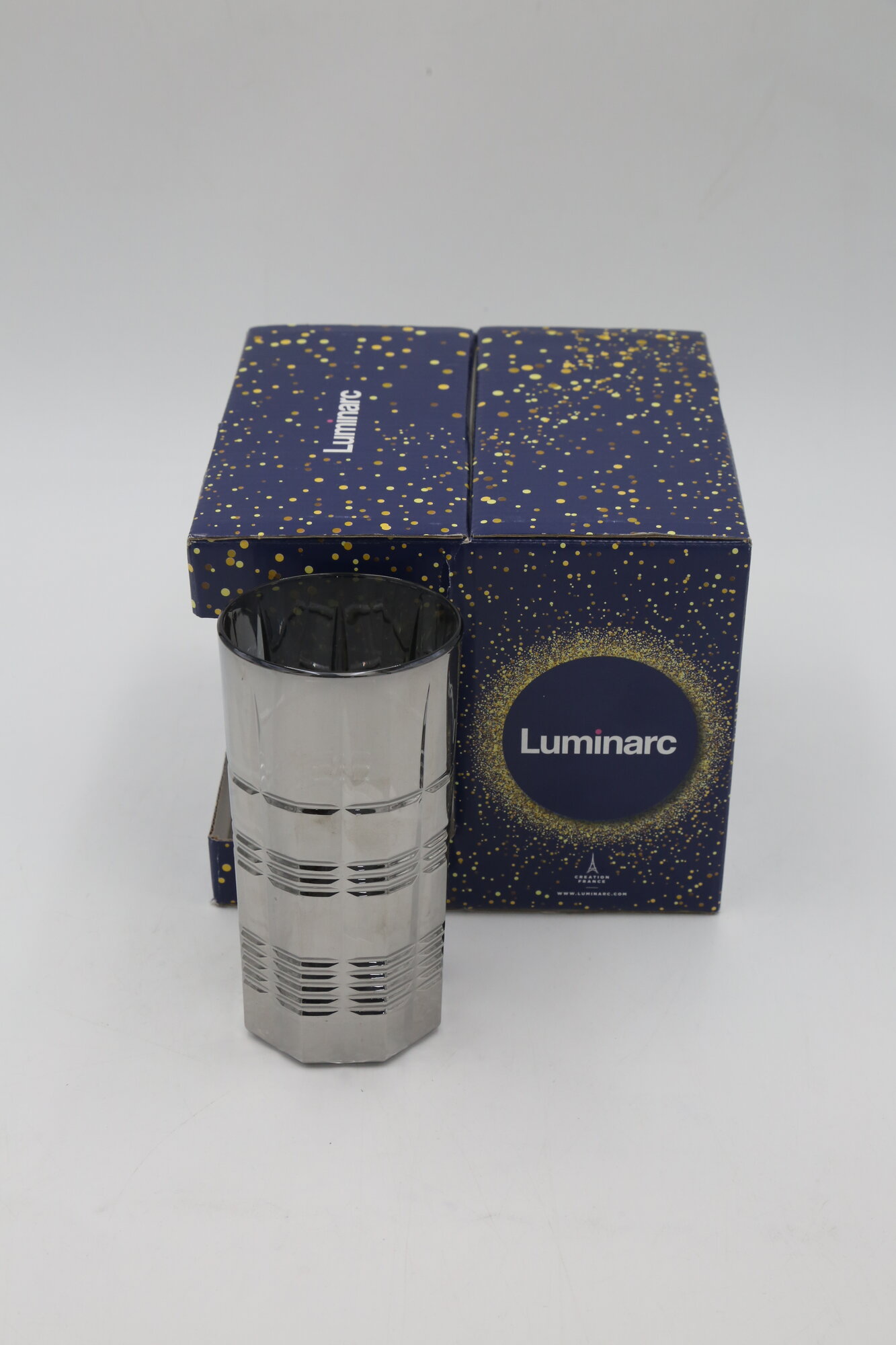Стакан высокий LUMINARC "даллас сияющий графит" P9317 380мл 4шт 4х2