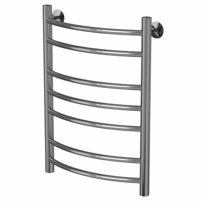 Полотенцесушитель-лесенка водяной 60х40 см (нижнее подключение 1/2' Внутр. резьба 7 перекладин)