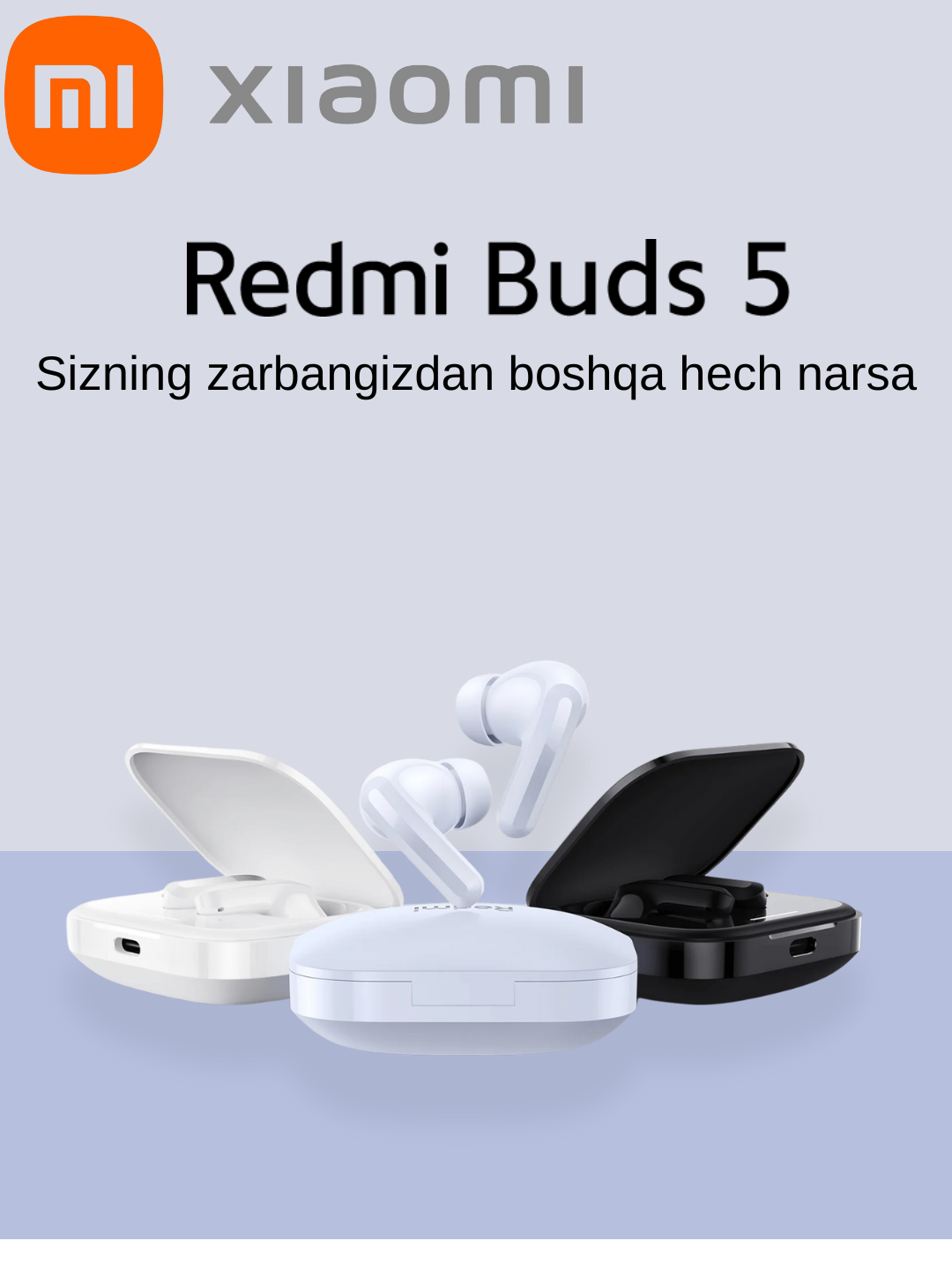 Наушники Xiaomi Redmi Buds 5 ANC, беспроводные, черный , шумоподавление, ORG