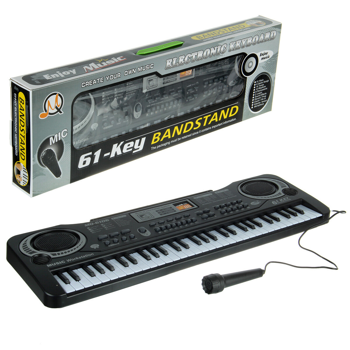 Синтезатор детский Veld Co "Музыка", электронное пианино, 61 клавиша