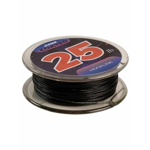 Поводковый материал карповый в оплетке Eastshark 20 м 25 LBS темный