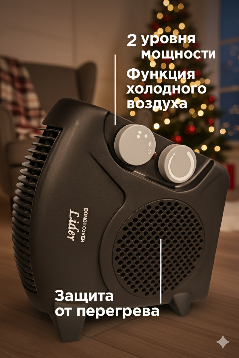 Тепловентилятор Lider — тепло, и комфорт в любое время, года — фото 1