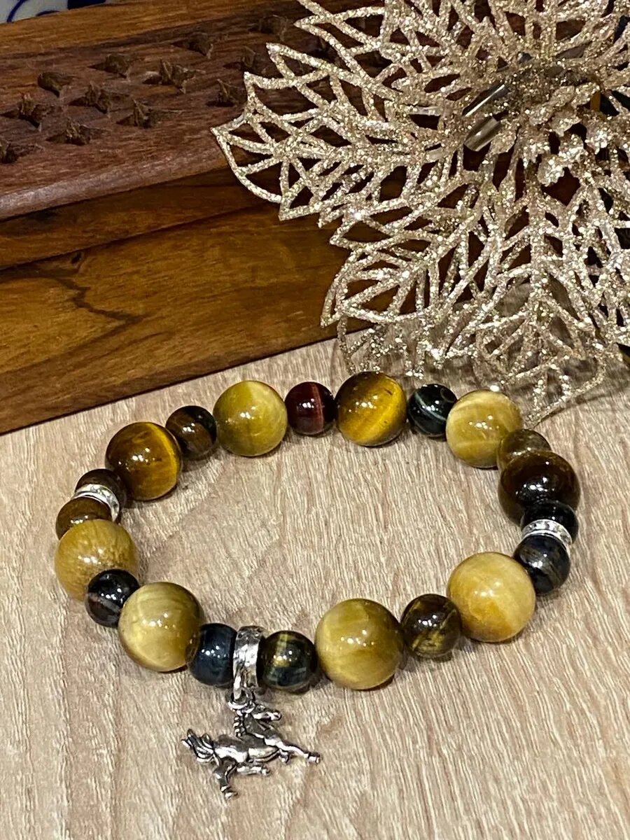 Браслет ДЕВЯТЬ ДРАКОНОВ 1 шт. размер 7 см размер S коричневый