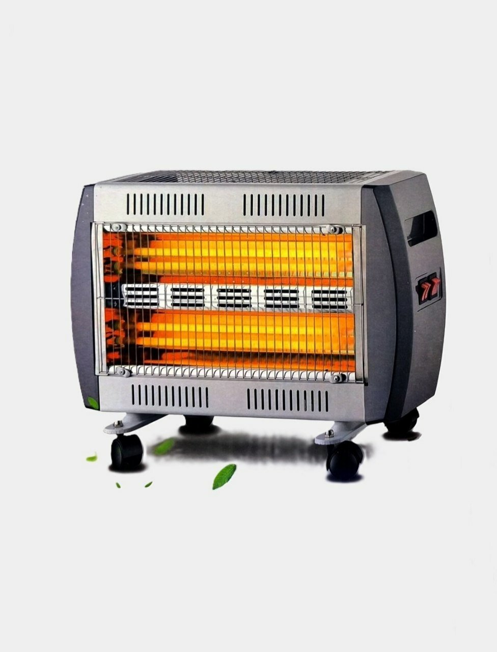 Электрический кварцевый инфракрасный обогреватель печка, мощность 2000 Вт