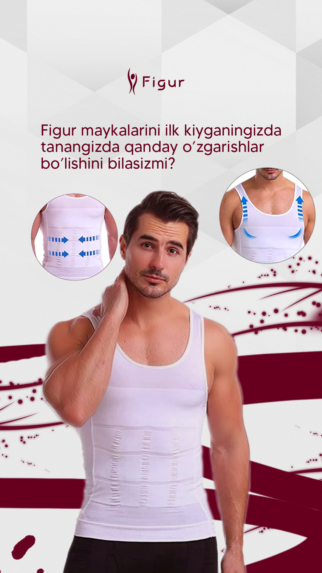 Топ спортивный, 1 шт., размер S, off-white placed print (02D1) — фото 1