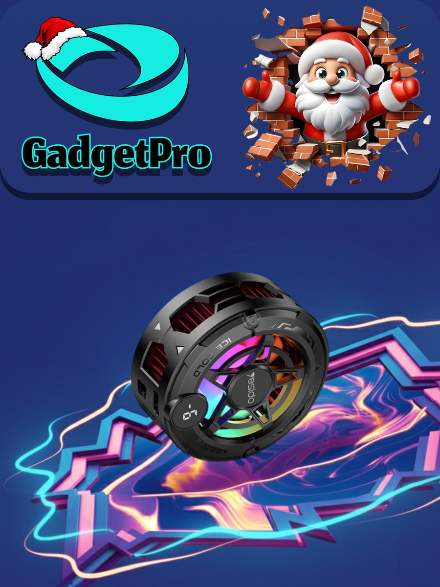 Кулер для телефона Yesido C226: охлаждающая подставка с дисплеем температуры и встроенным магнитом