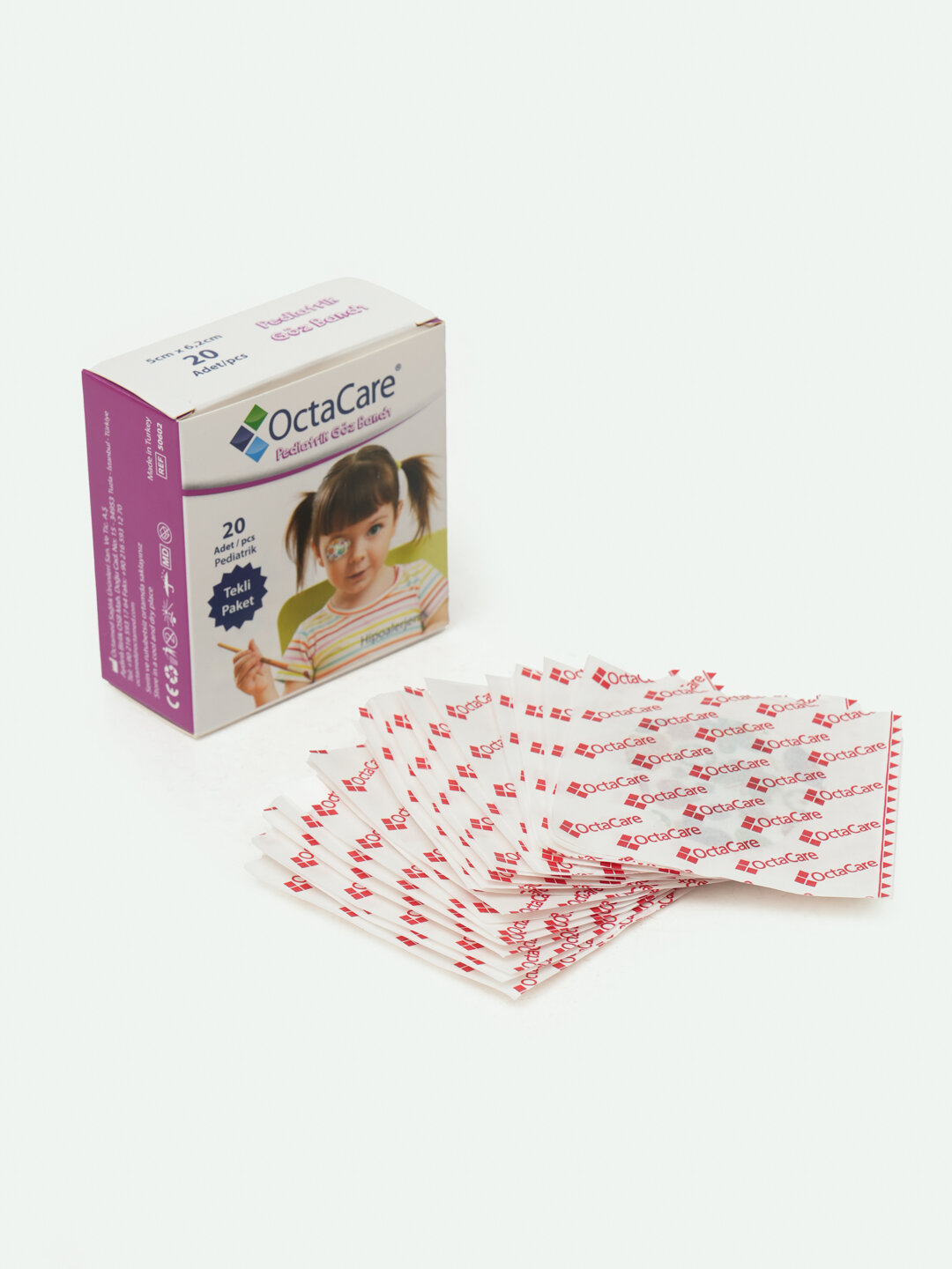 Окклюдер Пластыри для глаз и век , для девочек 20 штук. — фото 1