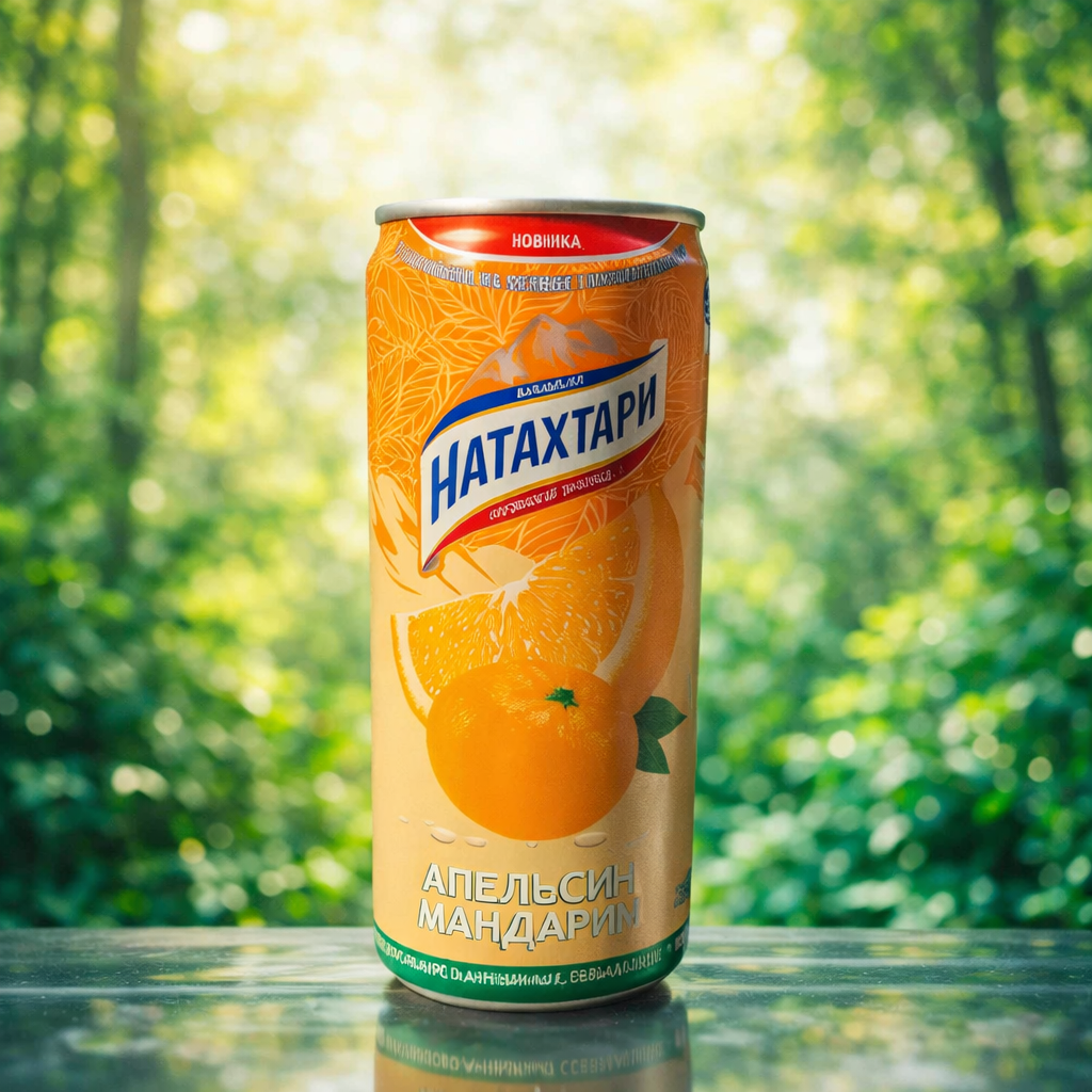 Напиток Nataxtari "Апельсиновый Лимонад", в алюминиевой банке, 330 мл