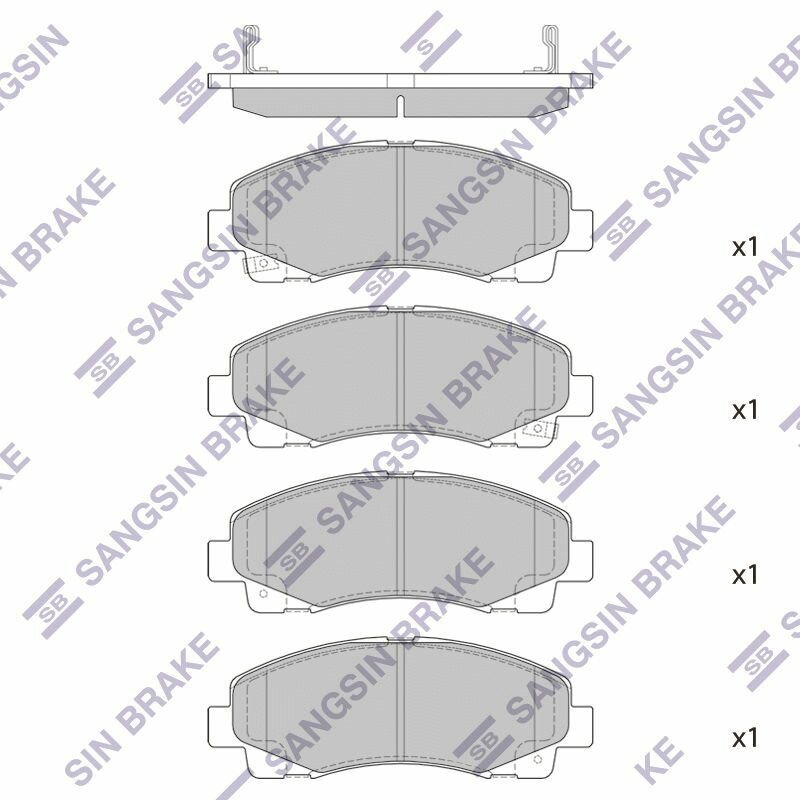 Колодки тормозные передние SANGSIN BRAKE SP1470 HONDA Ridgeline 05-13