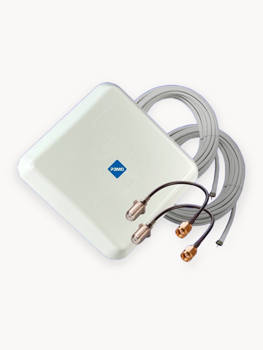 Усилитель интернет сигнала для модемов РЭМО BAS-2341 RP-SMA + кабель 10м