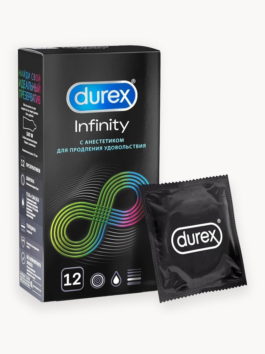 Презервативы "Durex Infinity", 12 штук