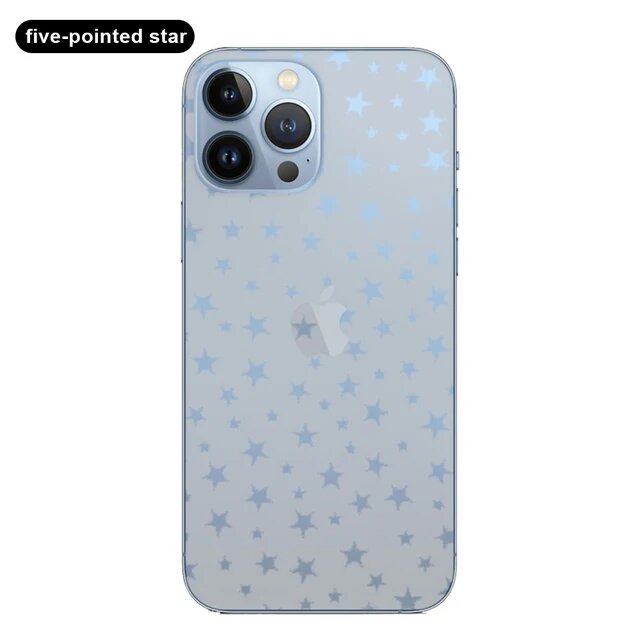 Матовая 3D пленка прозрачная ледяная пленка задняя пленка для iPhone 16 15 14 13 12 11 Pro Max 15 14 Plus 12 13 Mini задняя наклейка WJX For iPhone 15Pro Max