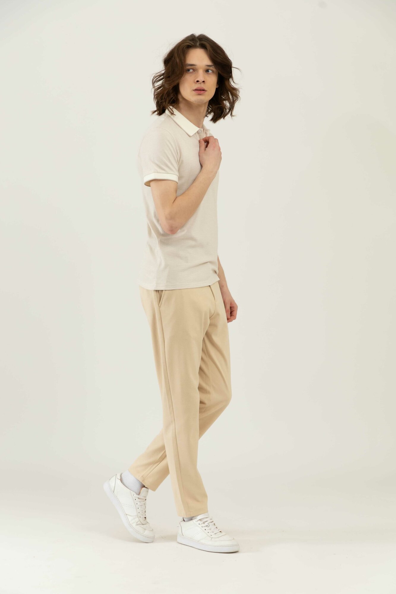 Поло спортивное TERRA PRO, размер M, beige — фото 1